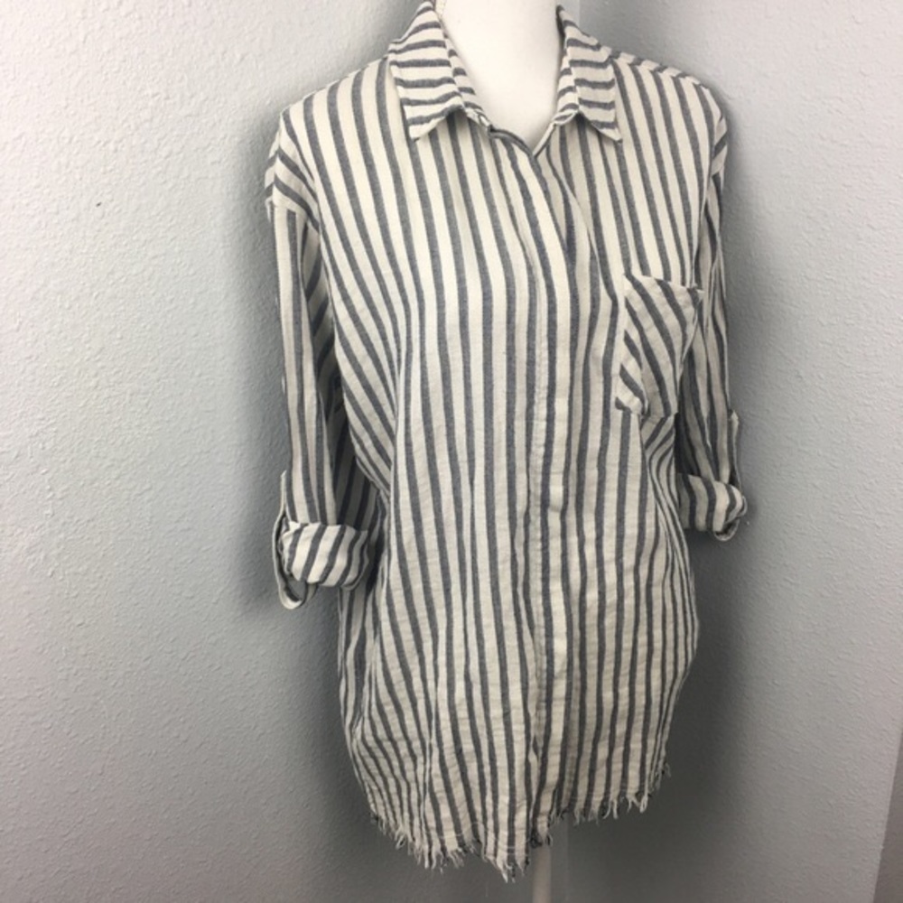 Umgee striped collared shirt